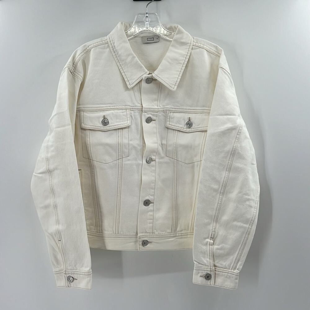 AYR Women's The Ride or Fly Denim Jacket - Sea Salt - XL - NWT